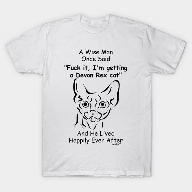 Funny Devon Rex cat Gift for Men T-Shirt by Khang_Vu